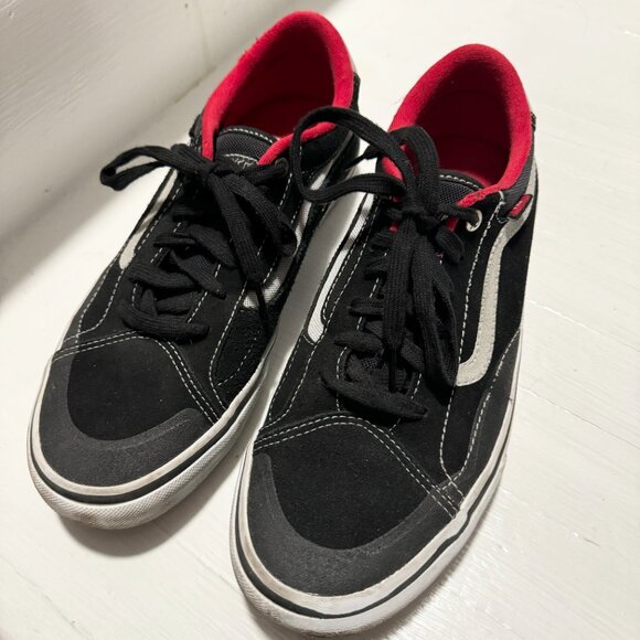 Vans - mens - ultracush - black/grey -with red lining - Picture 1 of 4